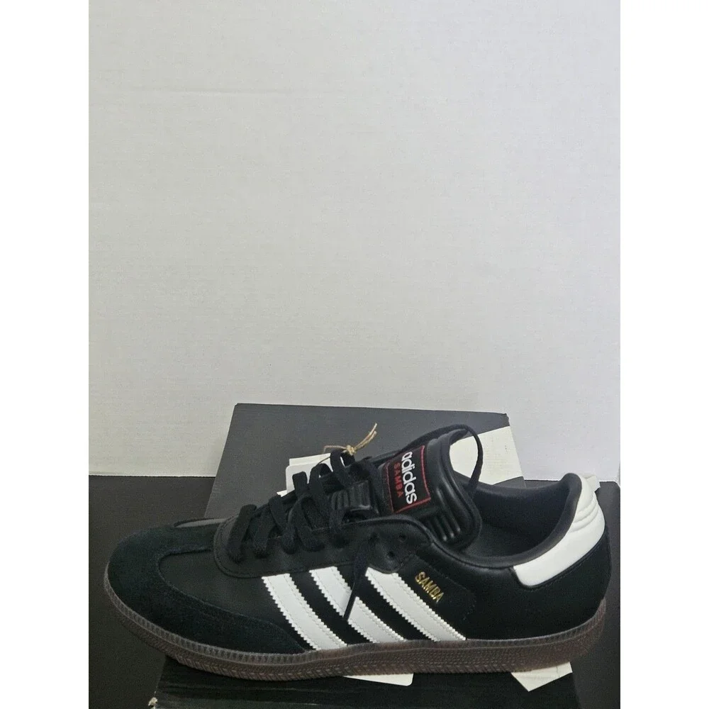 Size 9.5 - adidas Samba Indoor Black White Gum